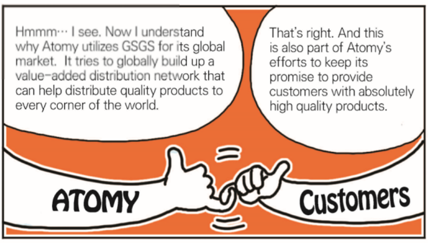 [Cartoon] Atomy’s Strategy for the Global Market: GSGS