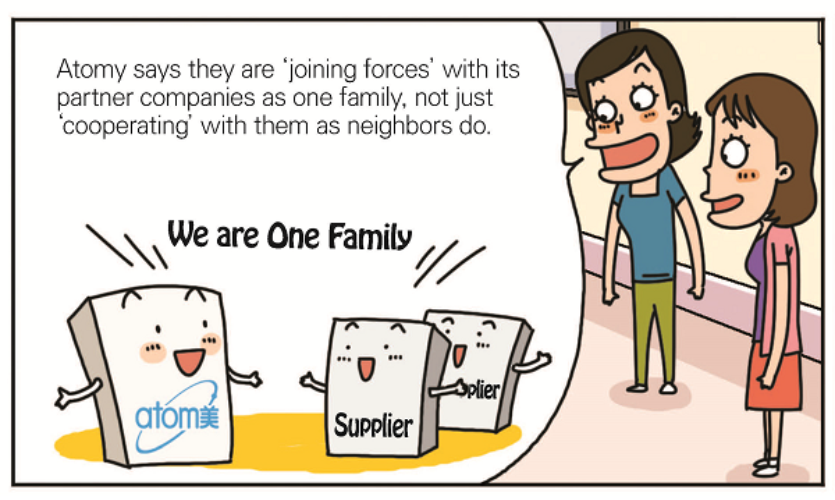 [Cartoon] GROWING TOGETHER WITH PARTNER COMPANIES