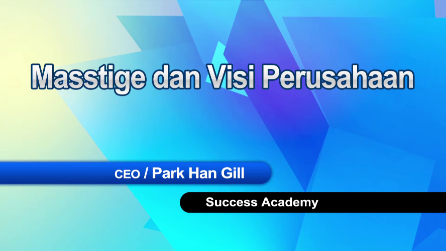 Masstige dan Visi Perusahaan - Mr. Park Han Gill
