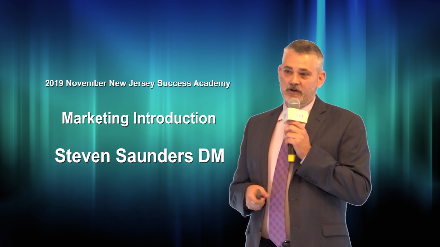 2019 November New Jersey Success Academy Marketing Introduction By Steven Saunders - 22m21s