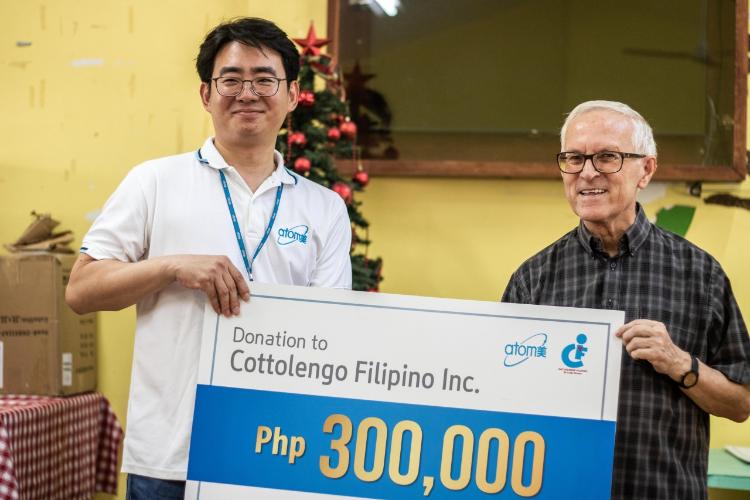 Atomy Philippines raised PHP 300,000 for Cottolengo Filipino Inc.