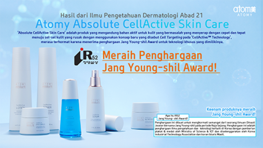 MBN News - Atomy Absolute Cell Active Skincare Mendapat Penghargaan IR 52 Jang Young-Shil Award