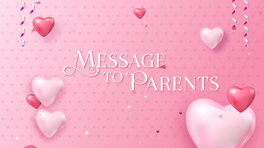 A Message to Parents
