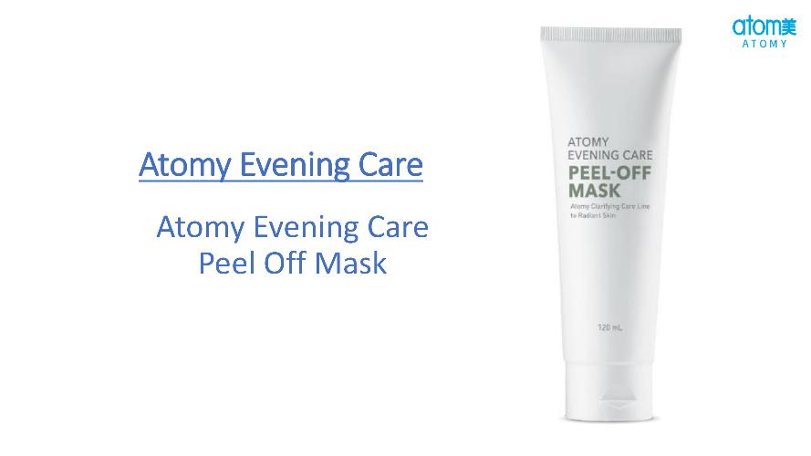 Atomy Peel Off Mask -- Product Knowledge Training
