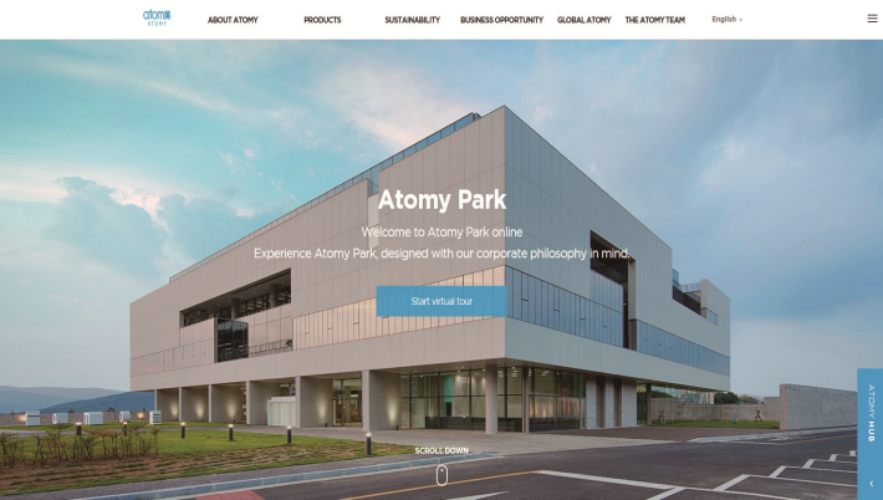 Atomy’s New Website Opens