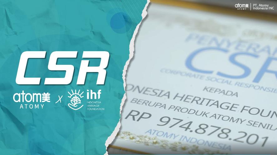 CSR Atomy Indonesia - Yayasan IHF