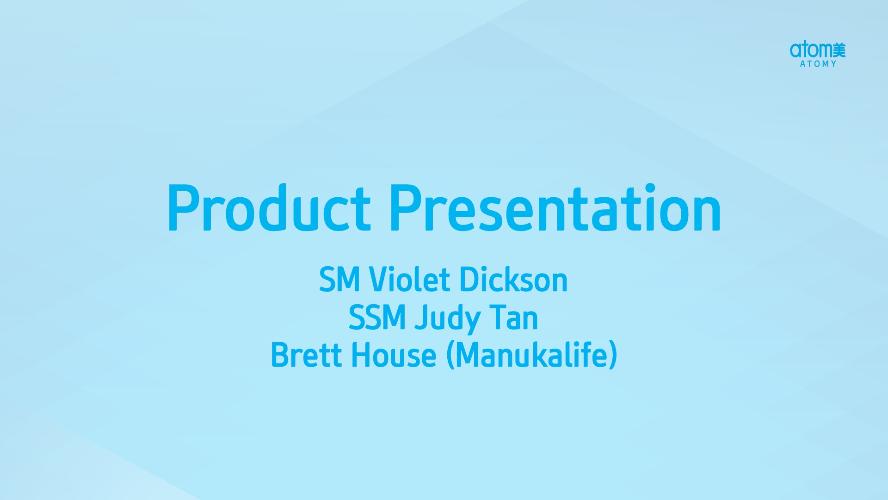 AO - SEP 2022 PERTH ODS - Product Presentation By SM Violet Dickson