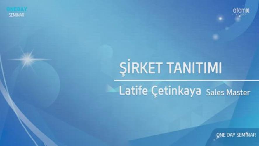 Atomy Sales Master - Latife Çetinkaya - Şirket Tanıtımı - Kasım 2022 OneDay Seminar Antalya