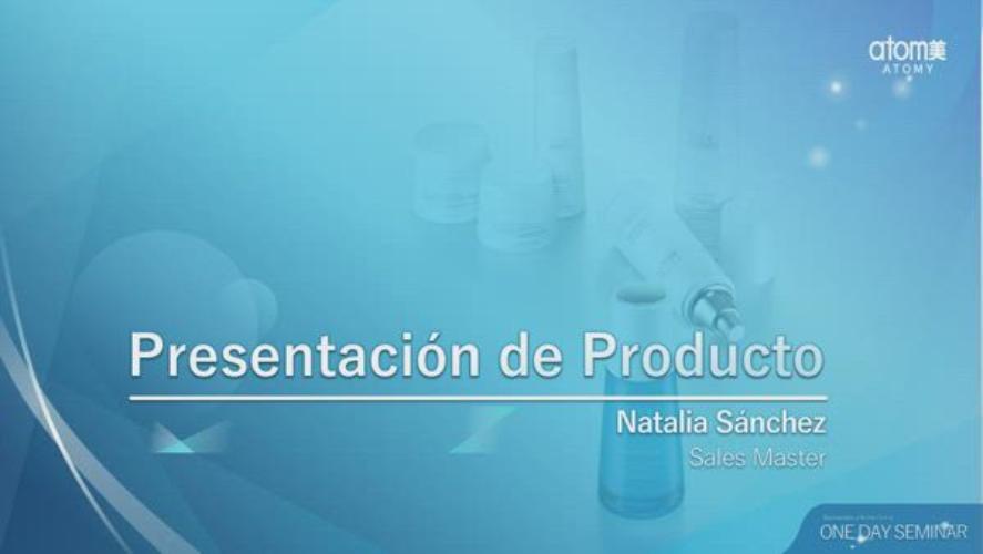 Presentación Productos: Natalia Sánchez