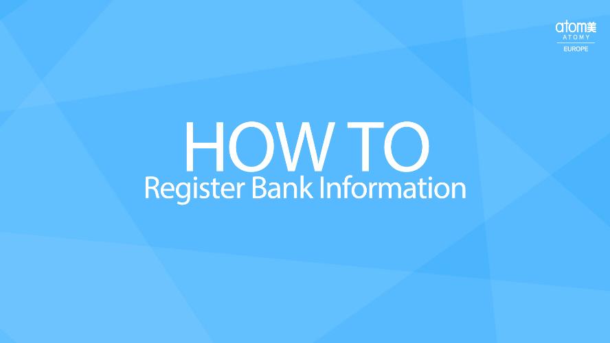 Register bank information
