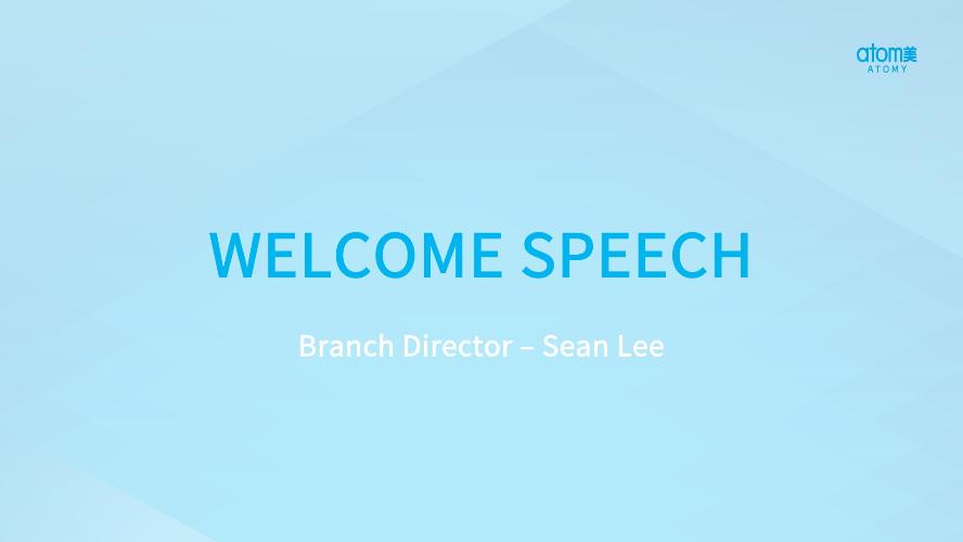 APR 2023 BRISBANE ODS - Opening Speech by Country Director Sean Lee