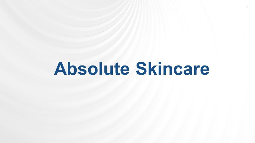 [Product PPT] Absolute Skincare