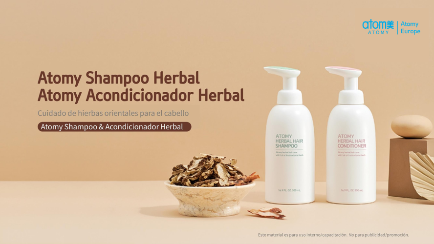 Atomy Herbal Hair Shampoo and Conditioner  (Spanish)