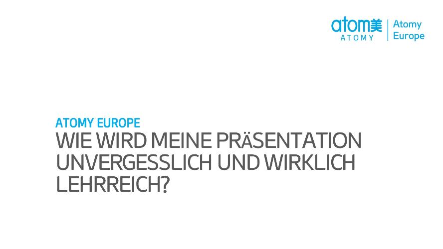 How To Presentation - Handout (German)