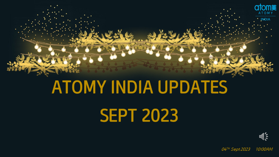 Atomy India Updates Sept 2023 
