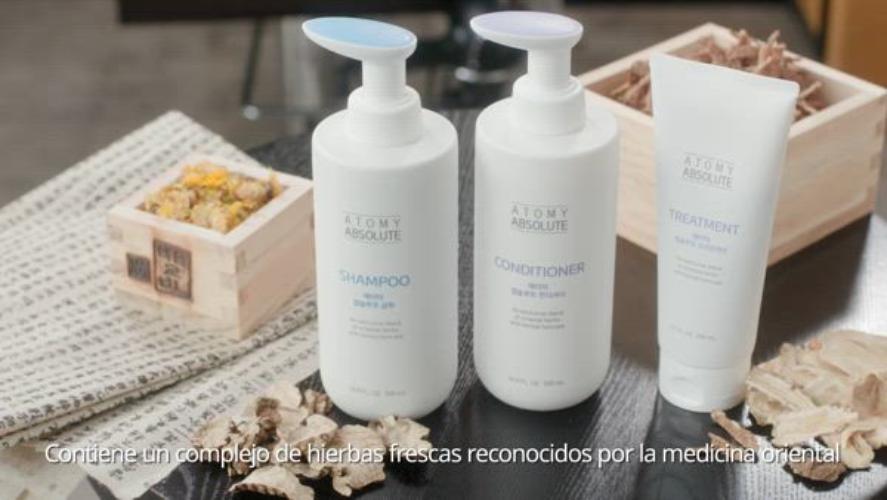 Comercial línea Absolute Shampoo, Acondicionador y Tratamiento 