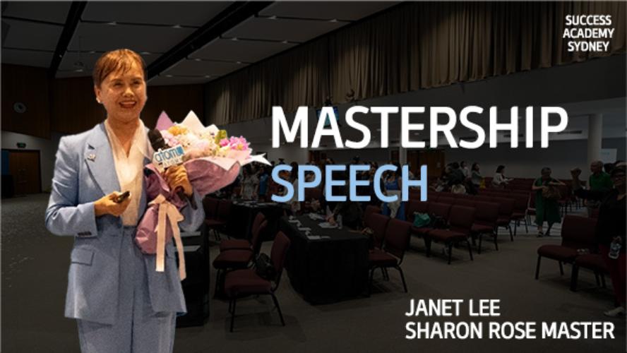 NOVEMBER SA 2023 - Sharon Rose Master Promotion Speech by SRM Janet Lee