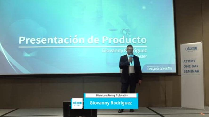 Presentación de catálogo Atomy y testiminios de producto Giovanny Rodríguez