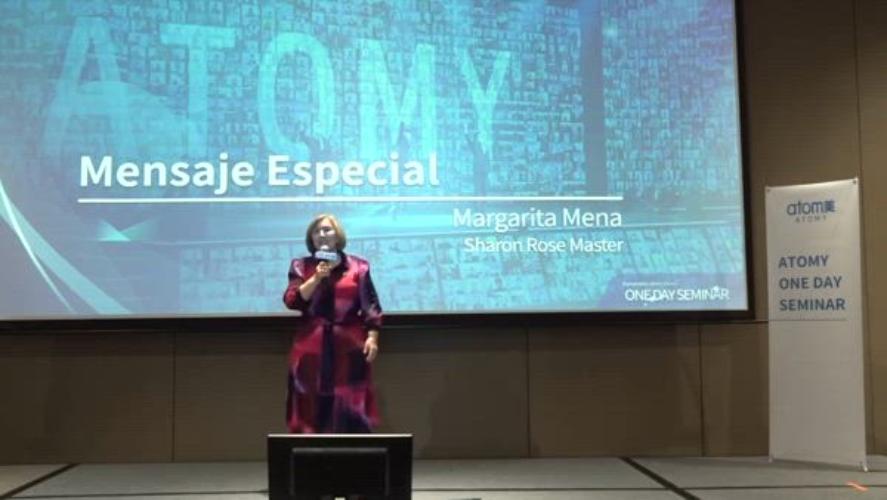 Atomy Colombia Mensaje especial Margarita Mena Sharon Rose Master