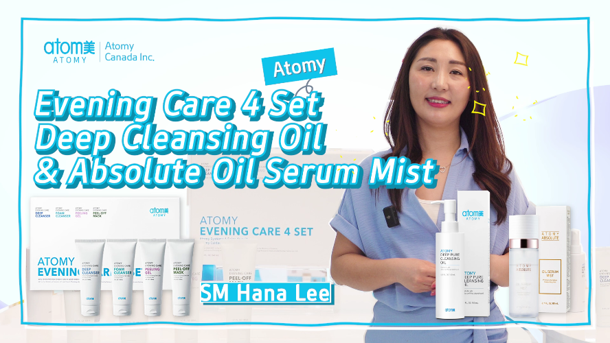 Atomy Favourite! - Evening Care 4 Set, Deep Cleansing Oil & Absolute Oil Serum Mist by Hana Lee