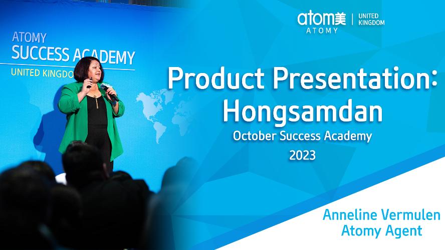 Hongsamdan Product Presentation by Sales Master Anneline Vermeulen