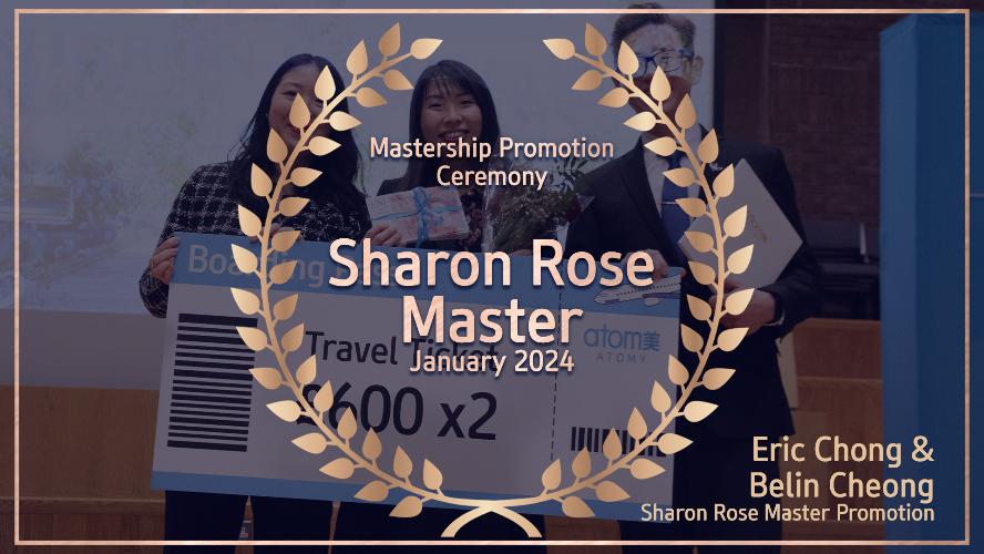 Sharon Rose Masters Eric Chong and Belin Cheong - Mastership Promotion Speech