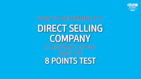 8 Point Test - How to Determine if a Direct Selling Company is Legitimate or not.