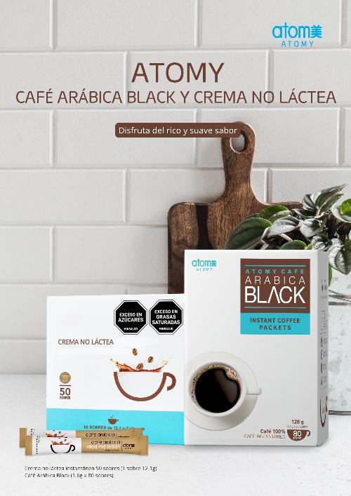 Poster Crema no Láctea y Café Arábica Black