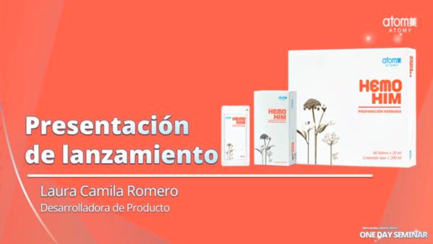 Presentación de producto HemoHIM Camila Romero Desarrolladora de producto