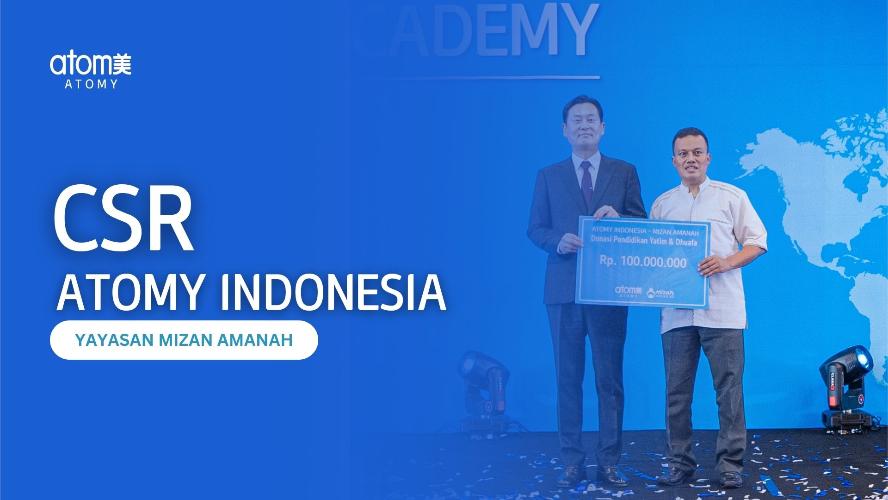 PT Atomy Indonesia Donasi Pendidikan Rp 100 Juta untuk Yayasan Mizan Amanah