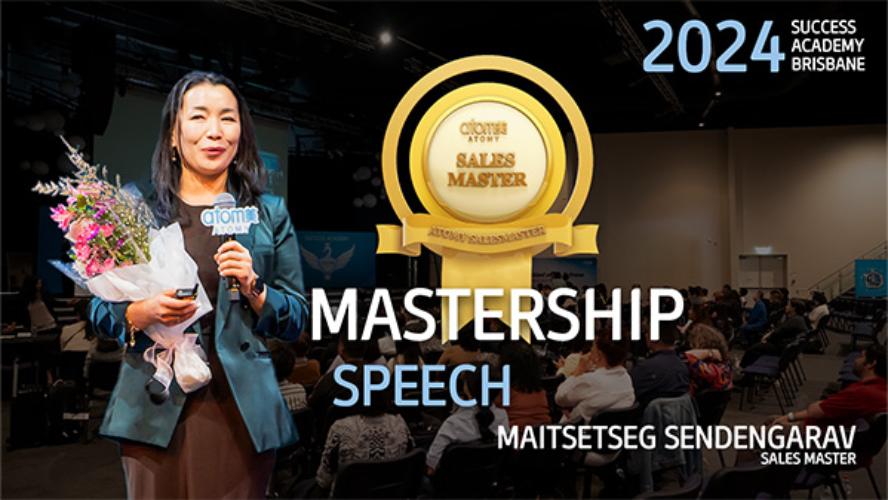 AUGUST SA 2024 - Sales Master Mastership Speech by Maitsetseg Sendengarav