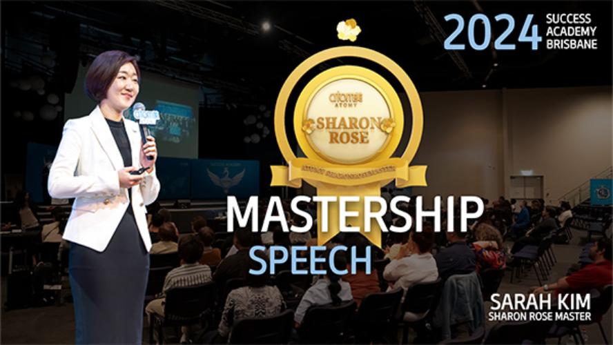 AUGUST SA 2024 - Sharon Rose Mastership Speech by Sarah Kim