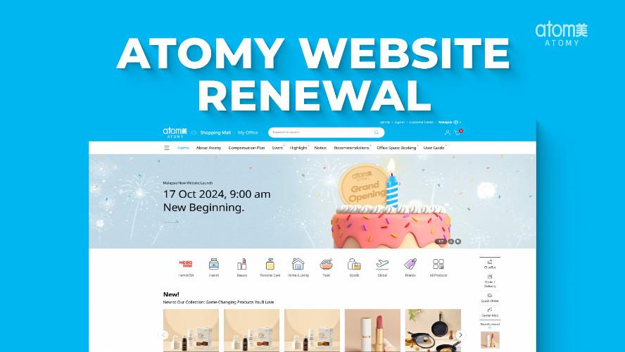 Atomy Malaysia Official Website Renewal Promo (ENG)