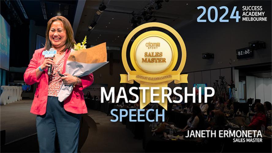 NOVEMBER SA 2024 - Sales Master Mastership Speech by Janeth Ermoneta