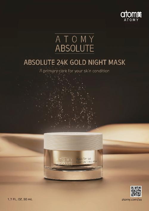 [Poster] Absolute 24K Gold Night Mask