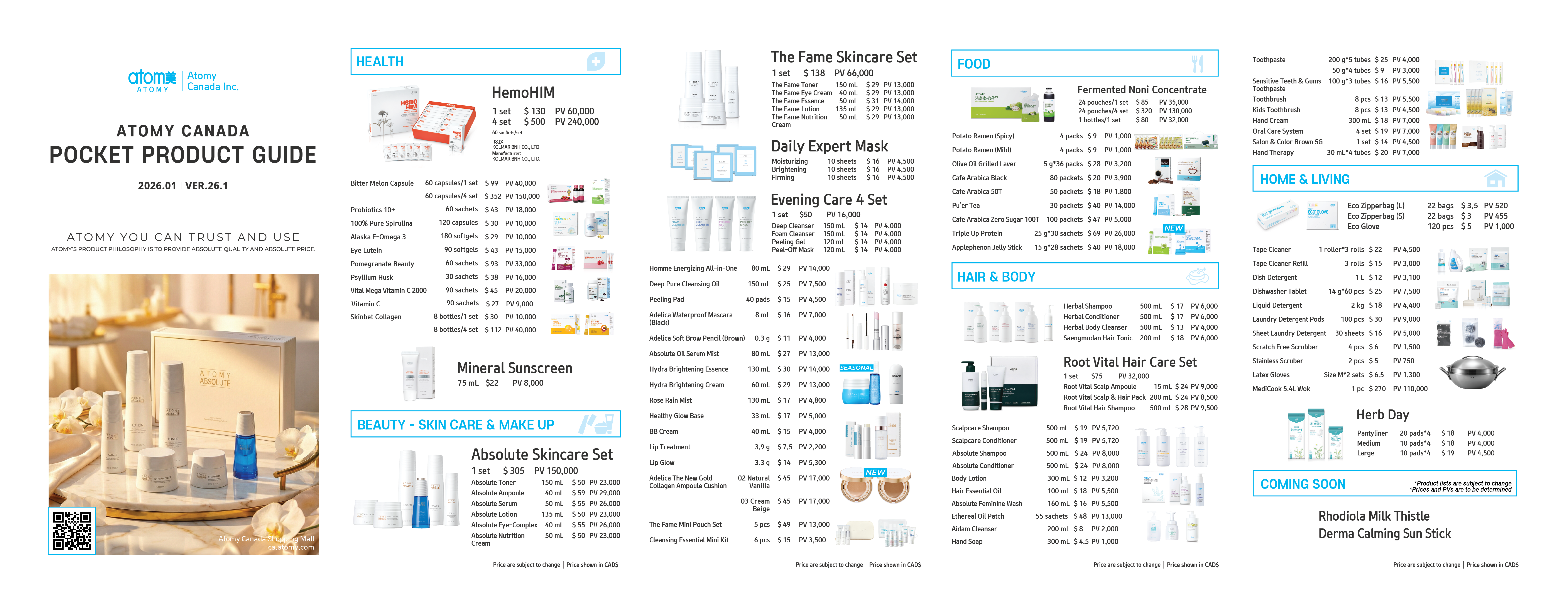 Atomy Canada Leaflet - ver. 26.1 (2026.01)