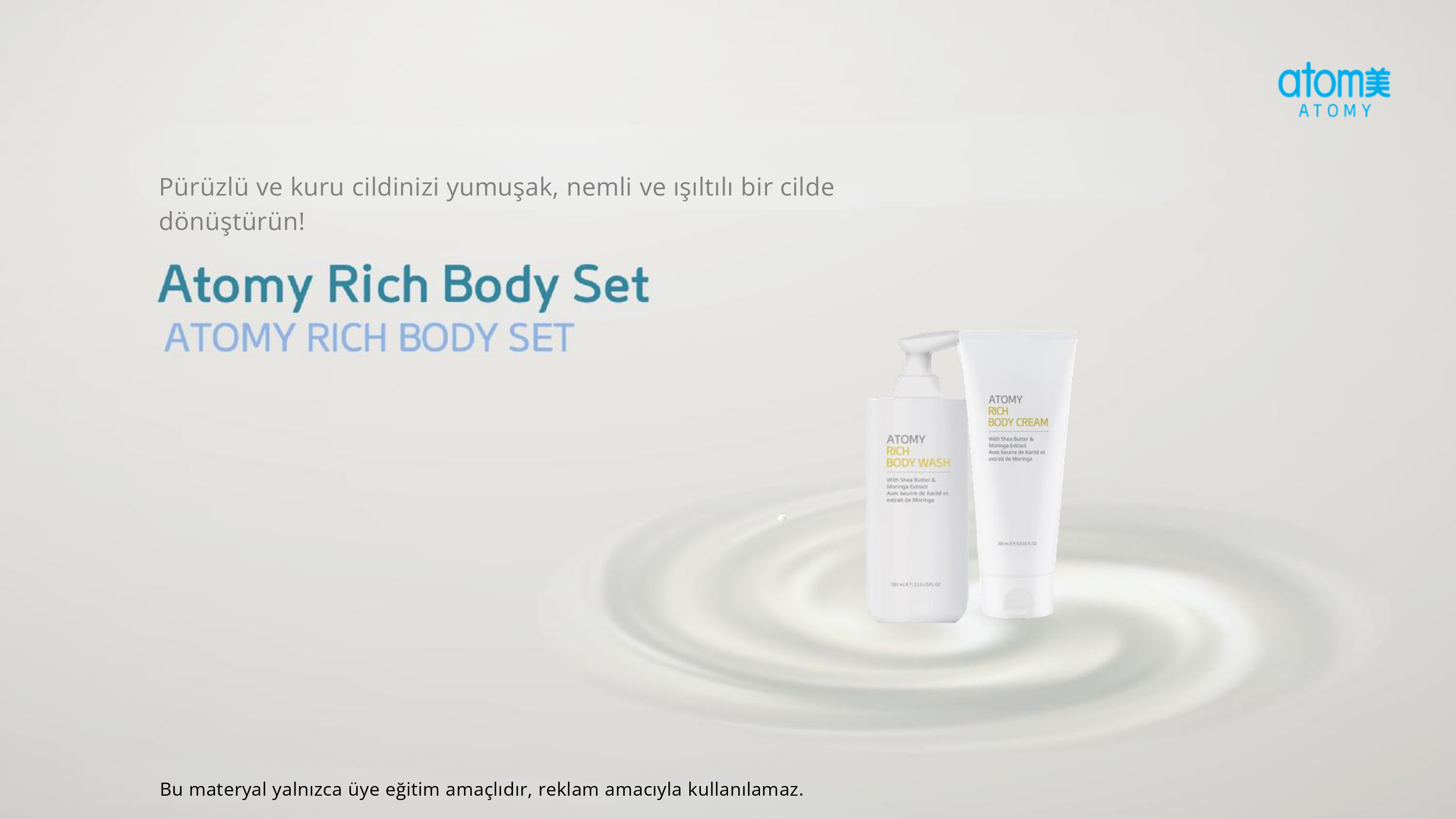 Atomy Rich Body Duş Jeli & V&uuml;cut Kremi 