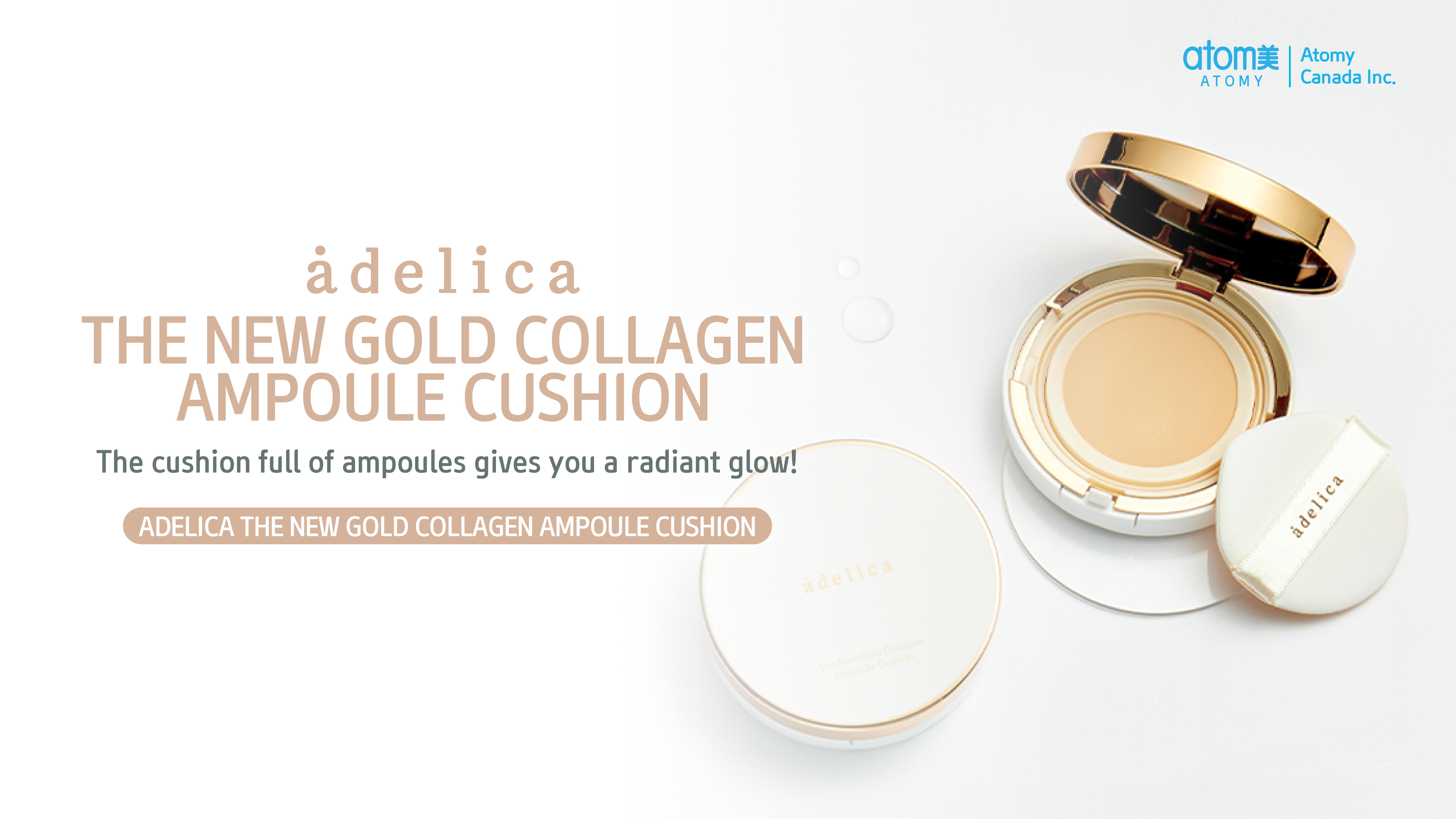 [Poster] Adelica The New Gold Collagen Ampoule Cushion
