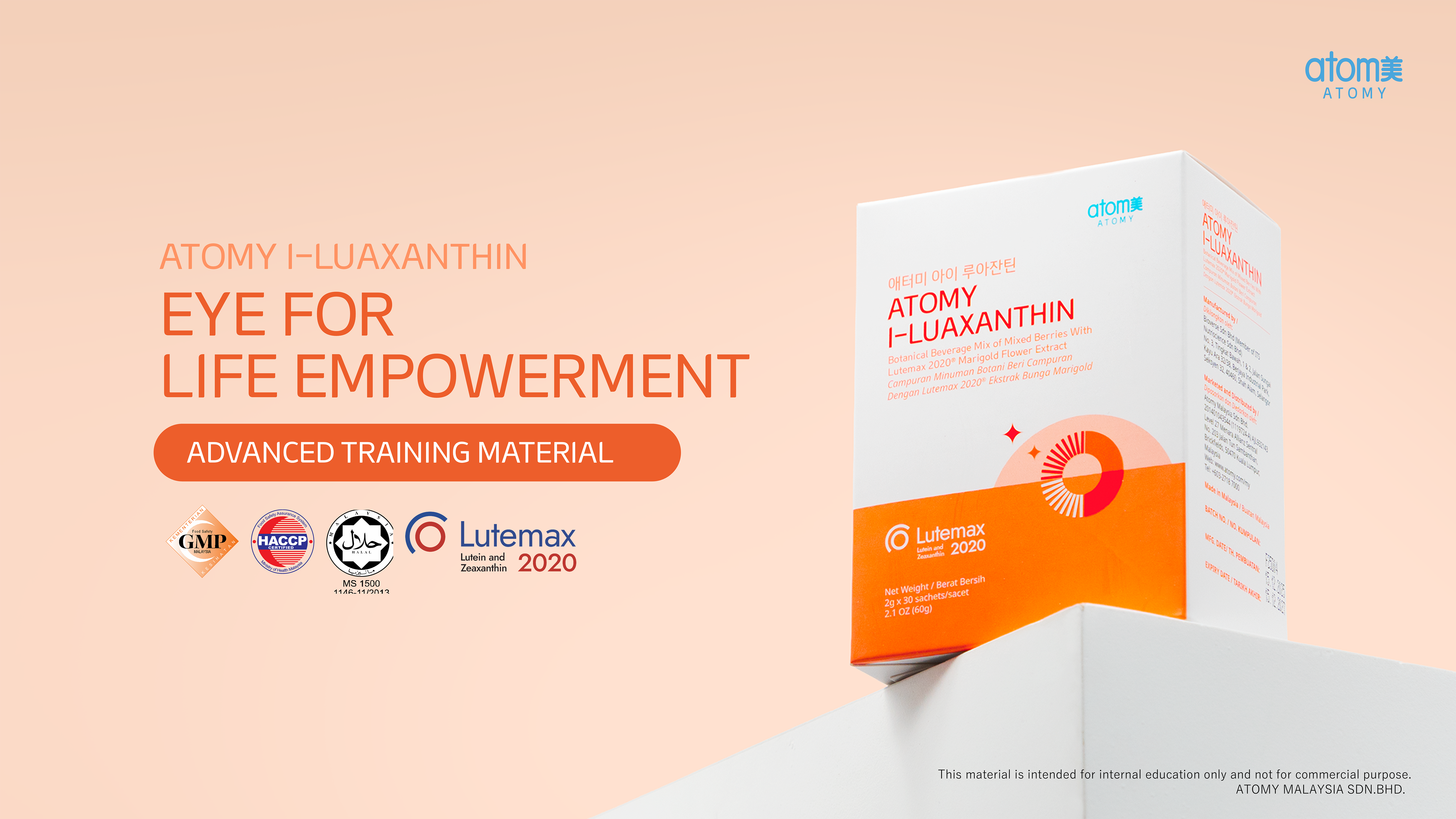 [Product PPT] Atomy I-luaxanthin - Advance Training Material (ENG)