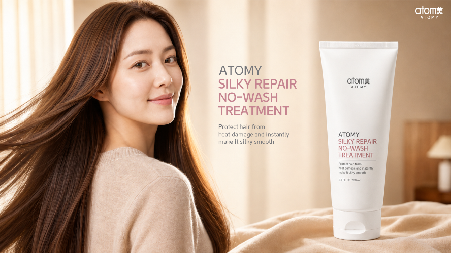 Silky Smooth, No Rinse Needed | Atomy Silky Repair No-Wash Treatment