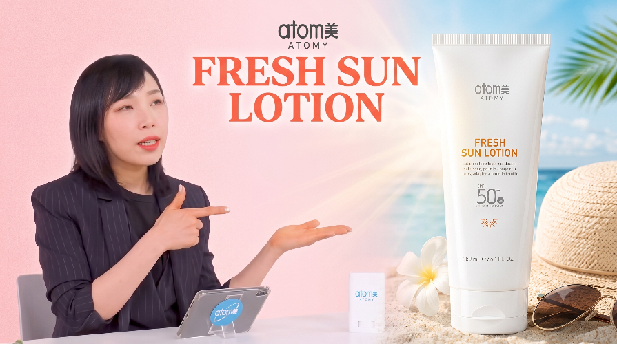 YENİ! Atomy Fresh Sun Lotion | Kore'deki &Uuml;r&uuml;n Uzmanımız Anlatıyor(Yapay Zeka &Ccedil;eviri Video)