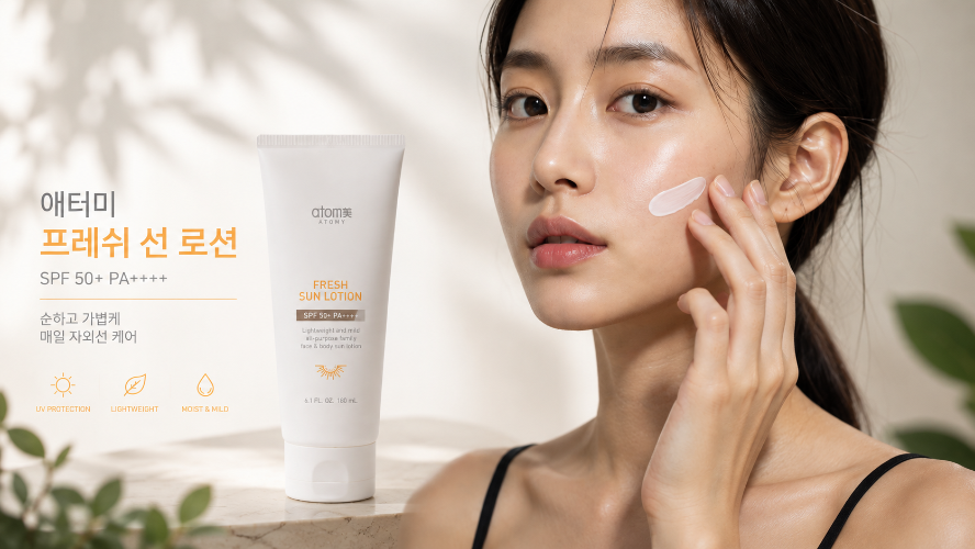 매일 바르는 자외선 케어｜애터미 프레쉬 선 로션 1분 핵심 정리
