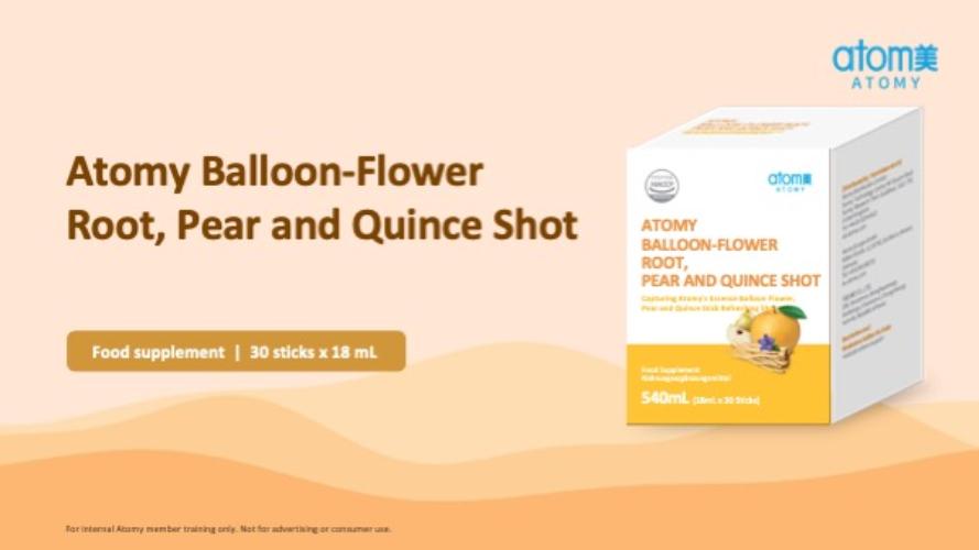 Atomy Balloon-flower Root, Pear and Quince Shot 