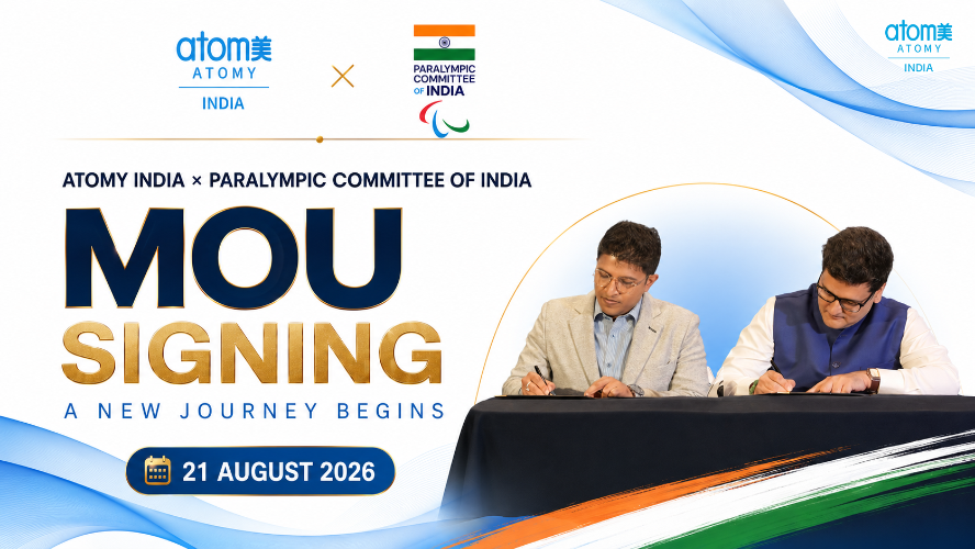  MOU Signing Glimpses | Atomy India &times; Paralympic Committee of India | A New Journey Begins